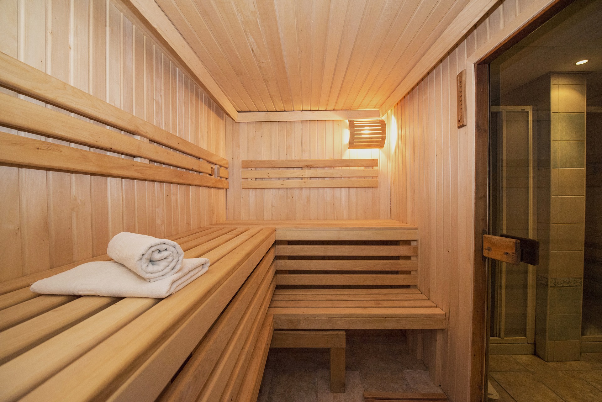 Innenbereich der Sauna